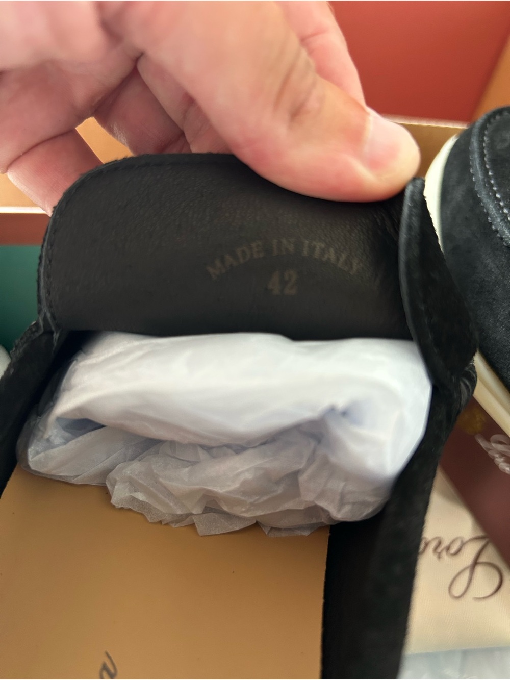 Loro Piana Summer Walk Black Suede - Picture 6 of 10